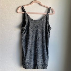 Sweaty Betty super soft Low back scoop tank in gray size s